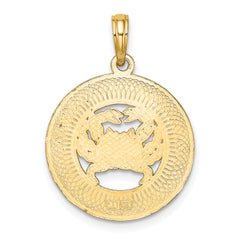 14K OCEAN CITY w/ Crab Charm