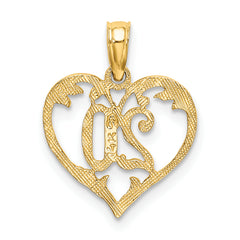 14K 20 In Heart Charm