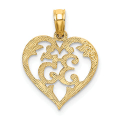 14K 35 In Heart Charm