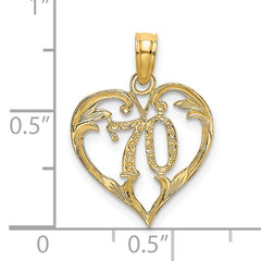 14K 70 In Heart Charm
