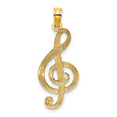 14K Treble Clef Charm