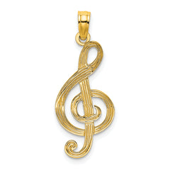 14K Treble Clef Charm