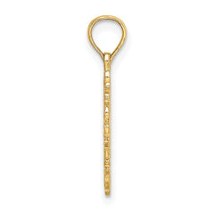 14K Cut-Out Delicate Cross Charm