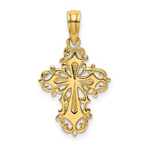 14K Cut-Out Delicate Cross Charm