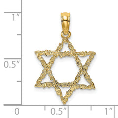 14K Star Of David Charm
