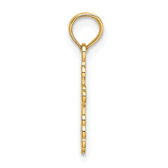 14K Mini Eastern Orthodox Cross Charm