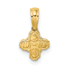 14K Mini 4 Way Religious Medal
