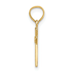 14K Mini Cross Charm