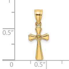 14K Mini Cross Charm