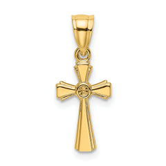 14K Mini Cross Charm