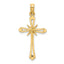 14K D/C w/ X-Center On Cross Charm
