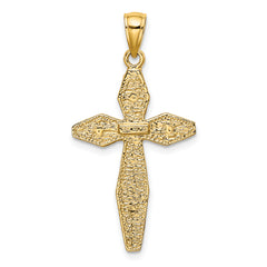 14K Polished Crucifix Charm