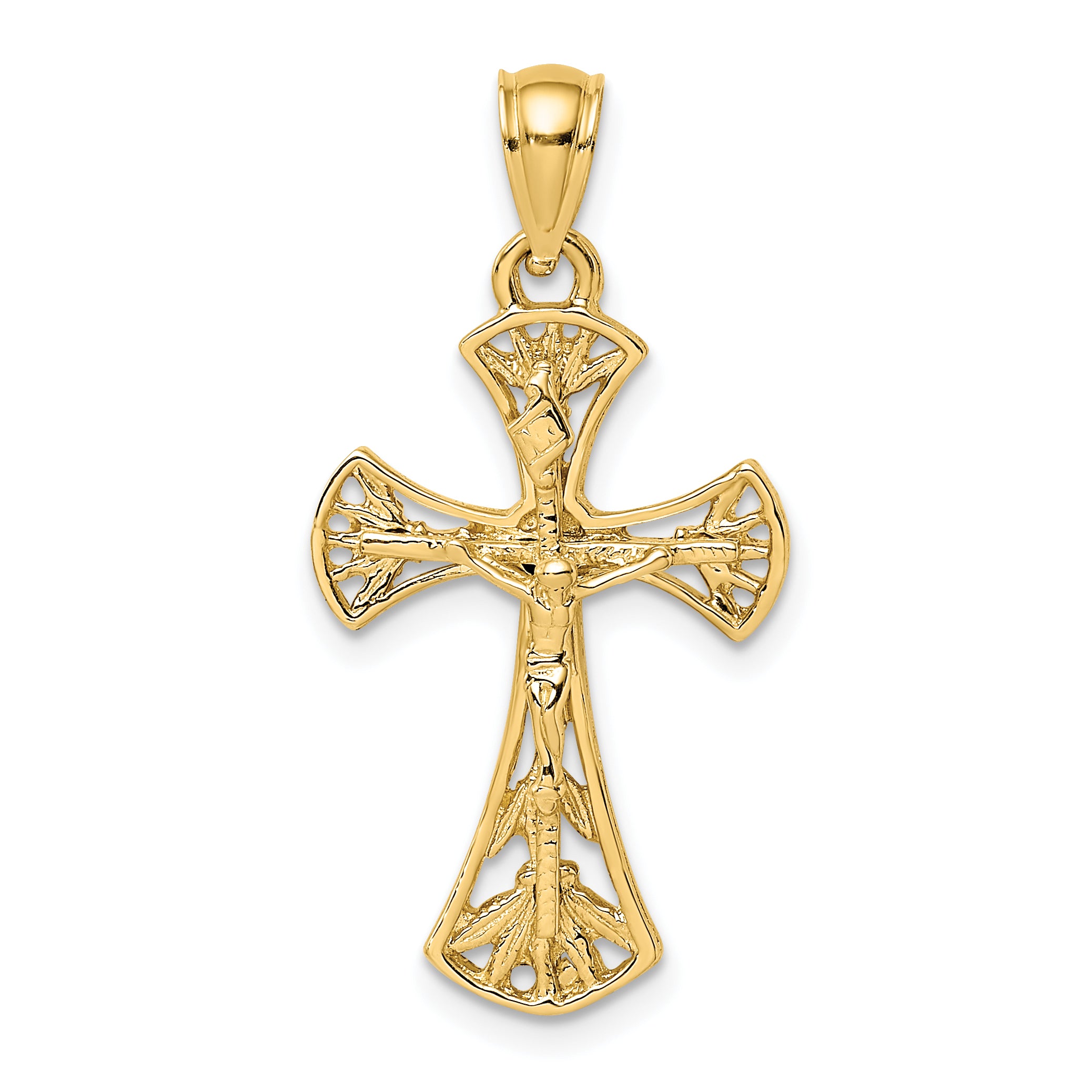 14K Crucifix Charm