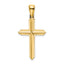 14K Polished Cross Charm