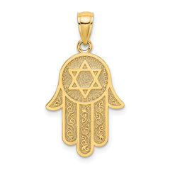 14K Chamseh W/ Star Of David Charm