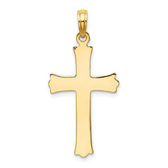 14K Cross W/Starburst Center Charm