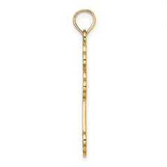 14K Cut-Out Design Cross Charm