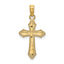 14K D/C w/ Beaded Edge Cross Charm