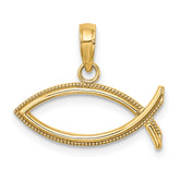 14K Ichthus Charm