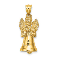 14K 3-D w/ Moveable Angel Charm