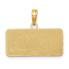 14K OBX NORTH CAROLINA License Plate Charm