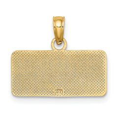 14K OBX NORTH CAROLINA License Plate Charm