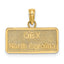 14K OBX NORTH CAROLINA License Plate Charm