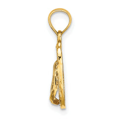 14K 3D KEY WEST Flip Flop Charm