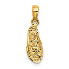 14K 3D KEY WEST Flip Flop Charm