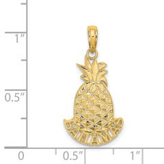 14K BAHAMAS Pineapple Charm