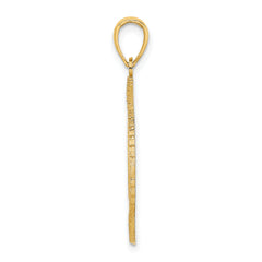 14K BAHAMAS Crest In Textured Frame Charm