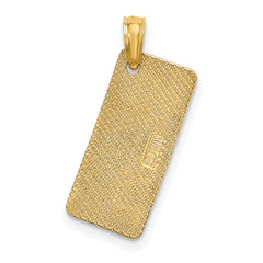 14K Textured Small FLORIDA SANIBEL License Plate