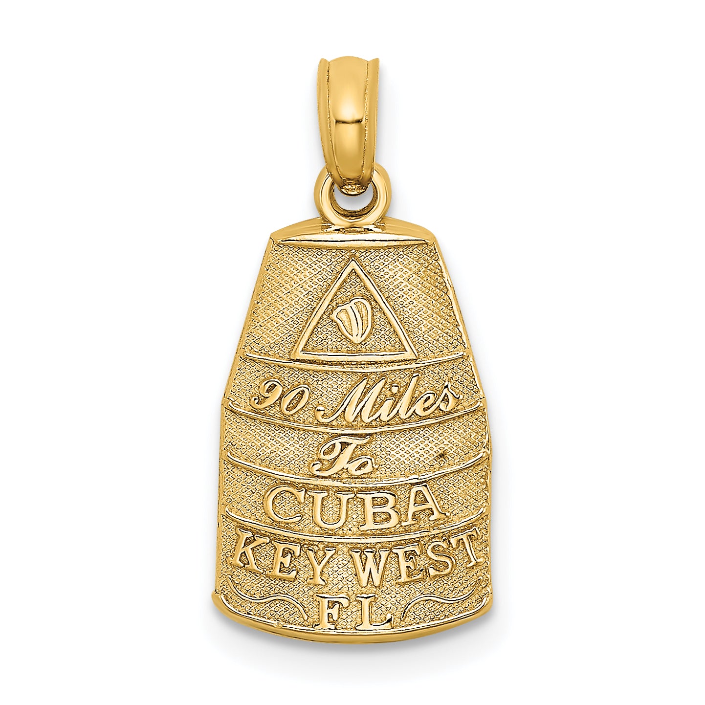 14K Small Southern Most Point USA / KEY WEST FL Charm