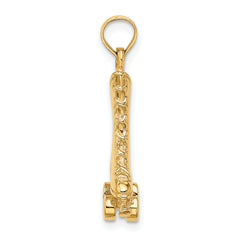 14K 3-D Roller Skate Charm
