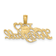 14K I HEART VOLLEYBALL Charm