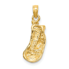 14K Polished Single Boxing Glove Pendant