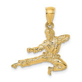14K 3-D Karate Man Pendant