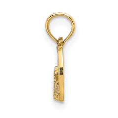 14K CAPE COD Map Charm