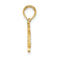 14K Textured JAMAICA Map Charm