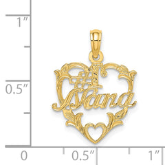 14K #1 NANA in Heart Charm