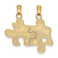 14K BEST FRIENDS Break-apart Puzzle Pieces Charm