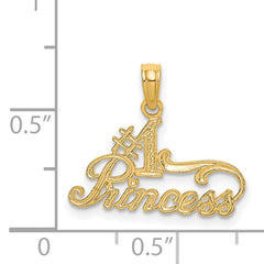 14K #1 PRINCESS Charm