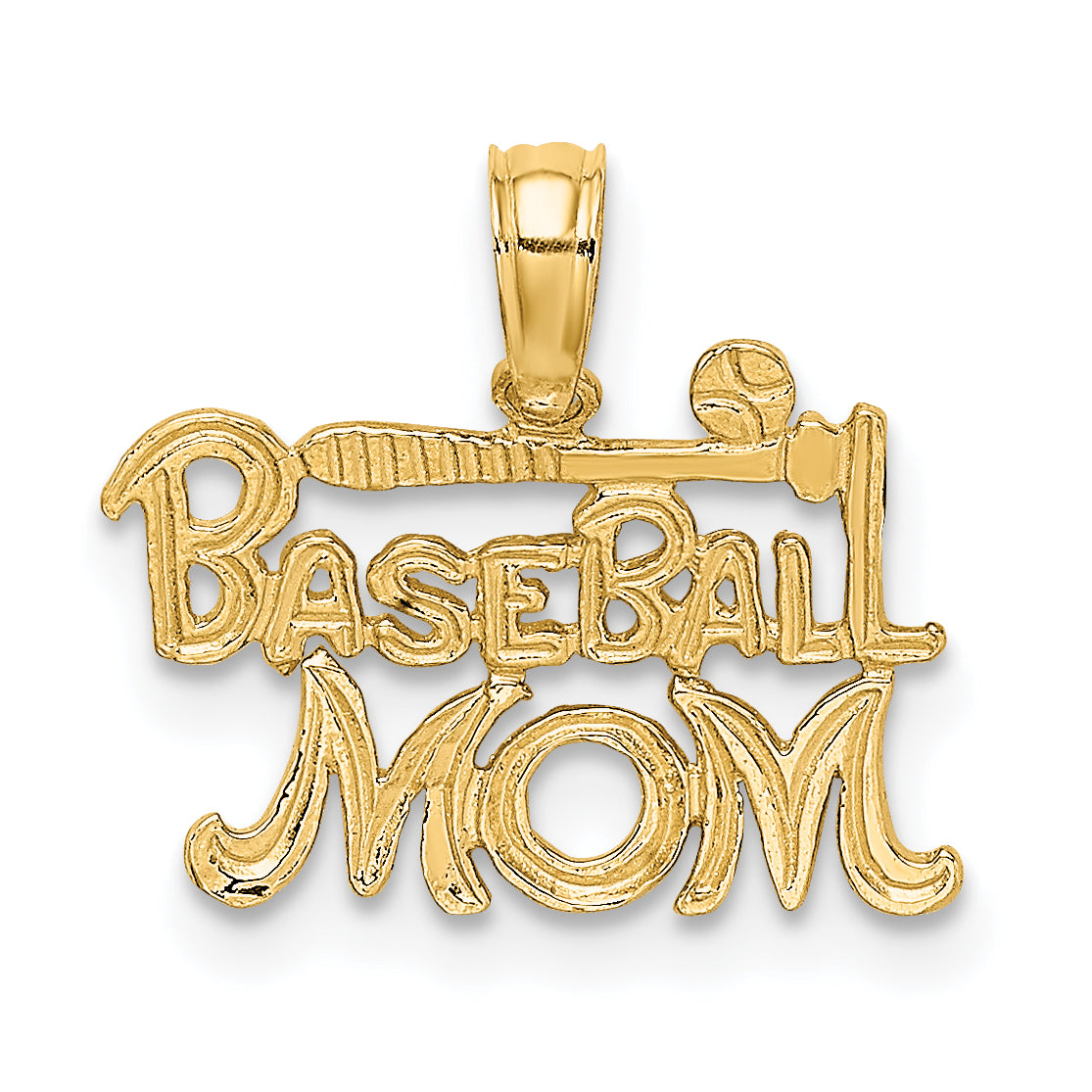 14K BASEBALL MOM Charm