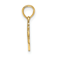 14K Block and Engraved GREAT GRANDMA Charm