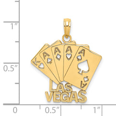 14K LAS VEGAS w/ Playing Cards Charm
