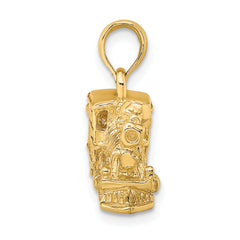 14K 3-D Train Engine Charm