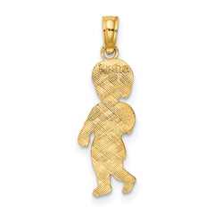 14K Little Boy Walking Charm