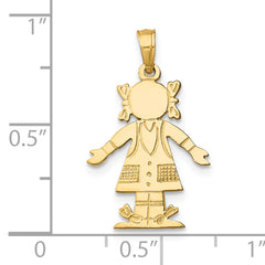 14K Girl Charm