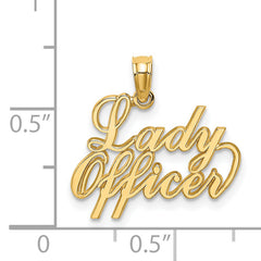 14k LADY OFFICER Charm