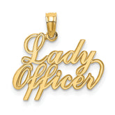 14k LADY OFFICER Charm